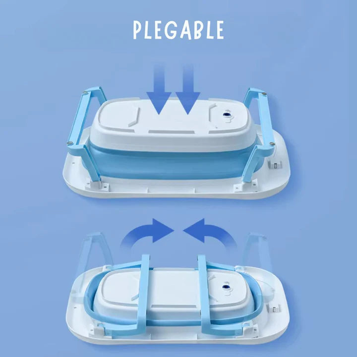 BAÑERA PLEGABLE CON TERMOMETRO + COJIN INCLUIDO