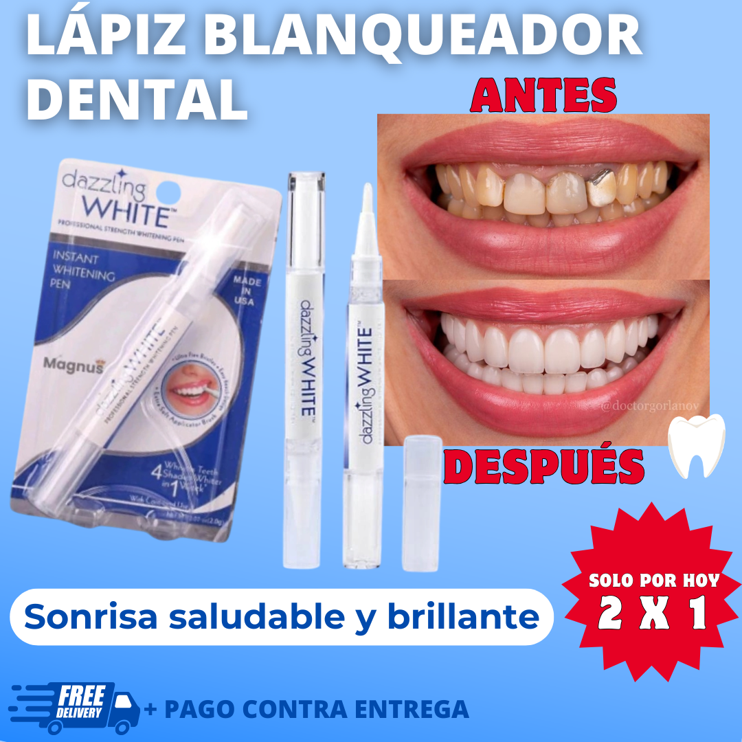 2 X 1 LAPIZ BLANQUEADOR DENTAL