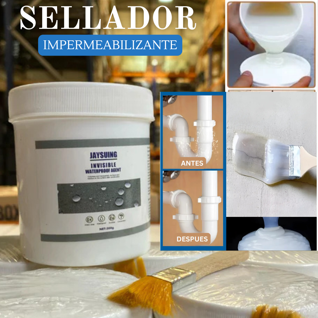 SELLADOR IMPERMEABILIZANTE - ¡ACABA CON LAS GOTERAS, EL MOHO Y LAS MANCHAS POR HUMEDAD!