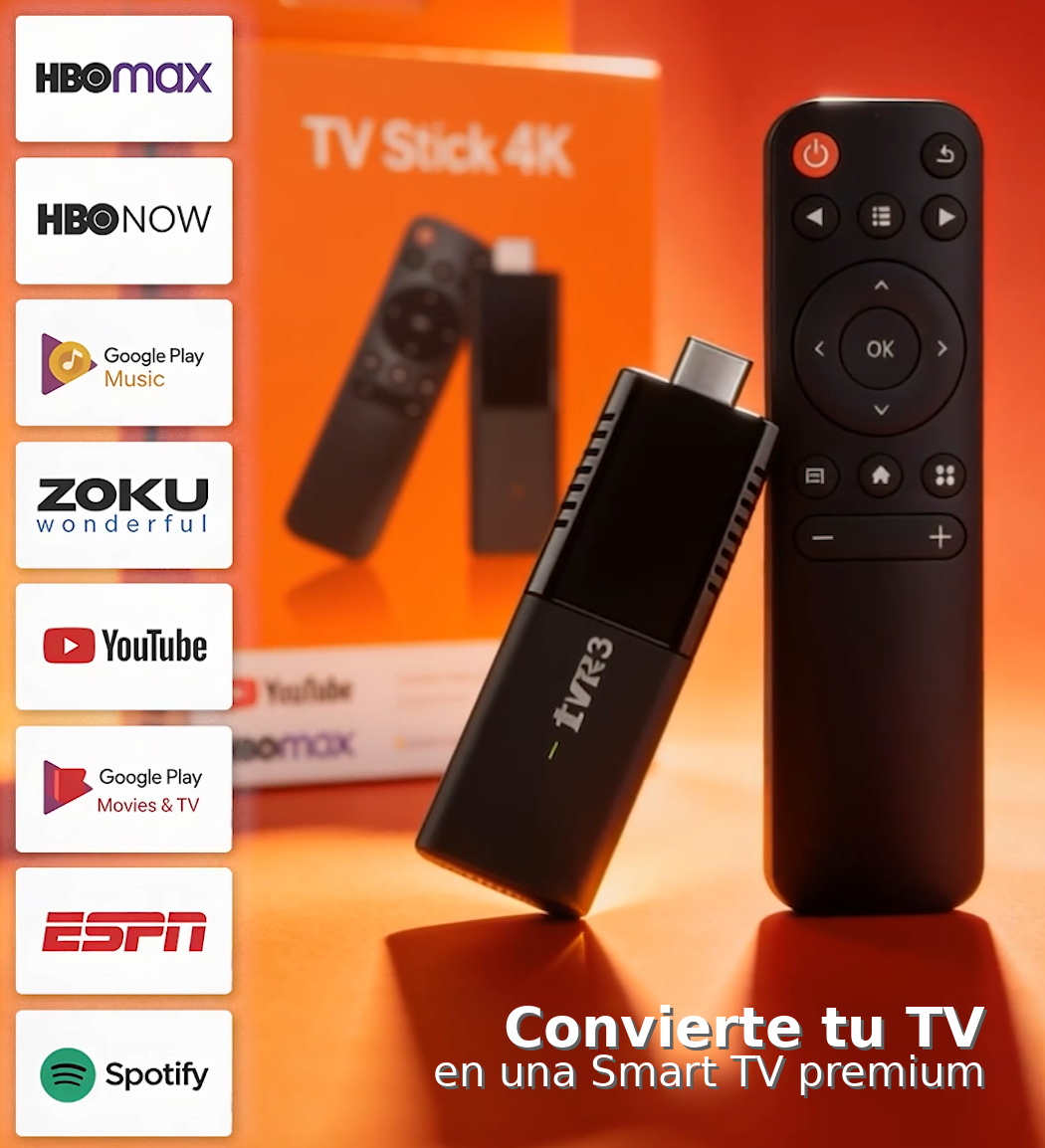 TV Stick Android Versión 4K Ultra HD Magis TV Netflix