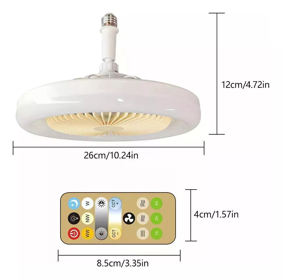 FOCO VENTILADOR ¡LUZ LED _ AROMATIZADOR!