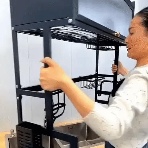 ESCURRIDOR Y ORGANIZADOR DE LOZA CON GABINETE ¡EMBELLECE TU COCINA!