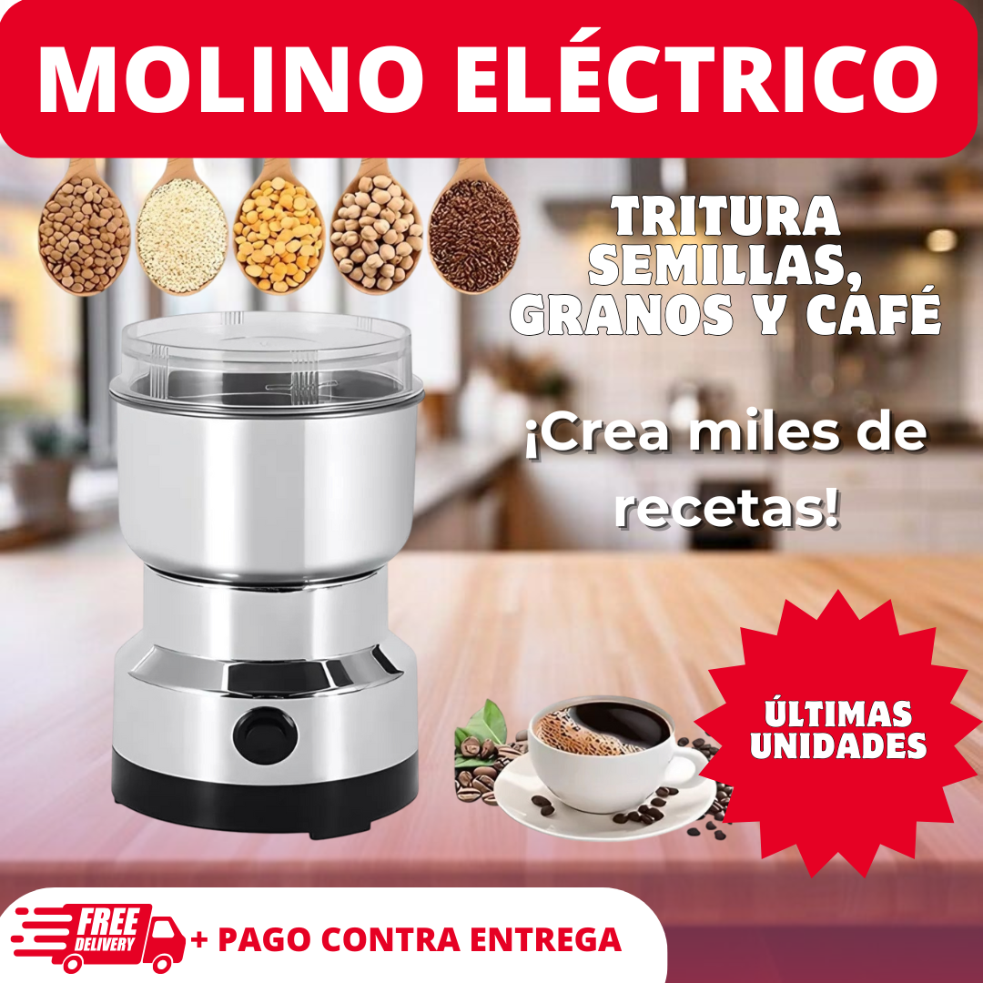 MOLINO ELECTRICO - ¡TRITURA CON UN SOLO CLIC!