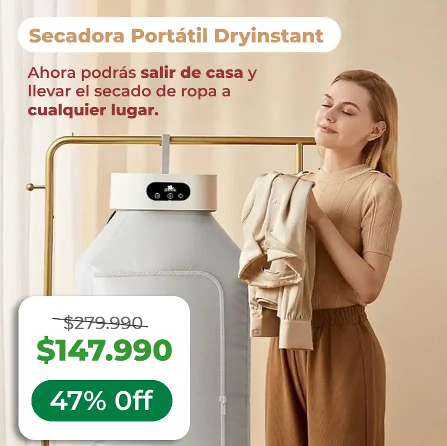 SECADORA PORTÁTIL DRYINSTANT - Secado del futuro, secado inteligente!