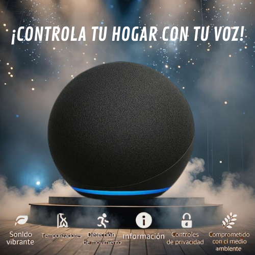 PARLANTE PORTATIL TIPO ALEXXA-PRO® [organiza tu día con solo decir "Hola"]