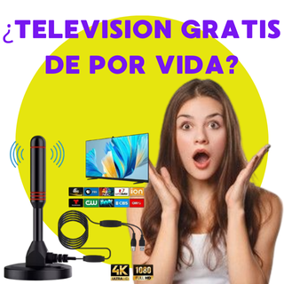 ANTENA PORTÁTIL TDT - CANALES ILIMITADOS DE POR VIDA!