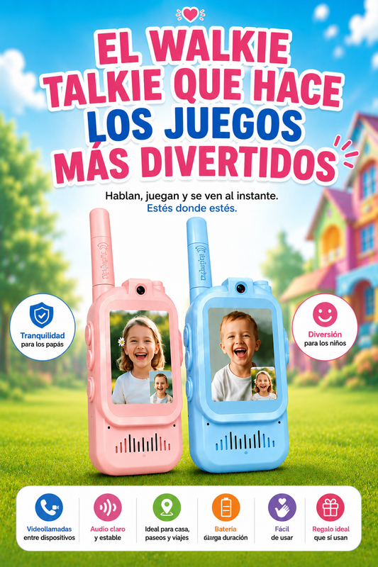 WALKIE TALKIE KIDS; Comunicacion y Aventuras en Tiempo Real_¡Sin Wifi!