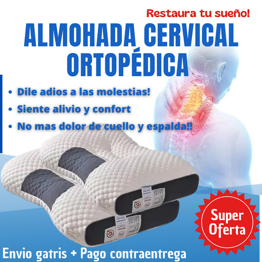 ALMOHADA CERVICAL ORTOPEDICA 3D – ALIVIO Y CONFORT