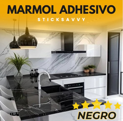STICKSAVVY - UltraAdhesivo Marmol 2Mt x 160cm