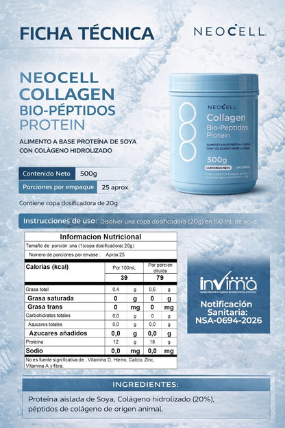 NeoCell | Colágeno Hidrolizado en Polvo _ Nutre tu cuerpo desde el interior y siéntete mejor cada día