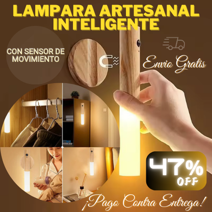 LAMPARA ARTESANAL INTELIGENTE LED [SENSOR DE MOVIMIENTO]