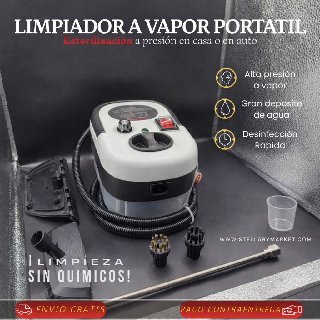 LIMPIADOR A VAPOR ESTERILIZACION A PRESION - Limpieza profunda sin quimicos!